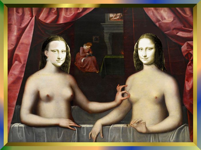 Mona Lisa & Gabrielle d'Estrées